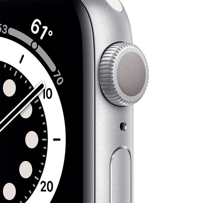 Apple Watch SE 44mm GPS com Case de Alumínio Silver e Sport Band